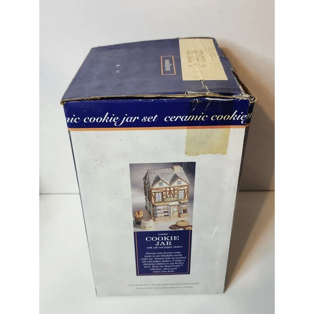 Home Trends Bakery Cookie Jar With Salt And Pepper Shakers